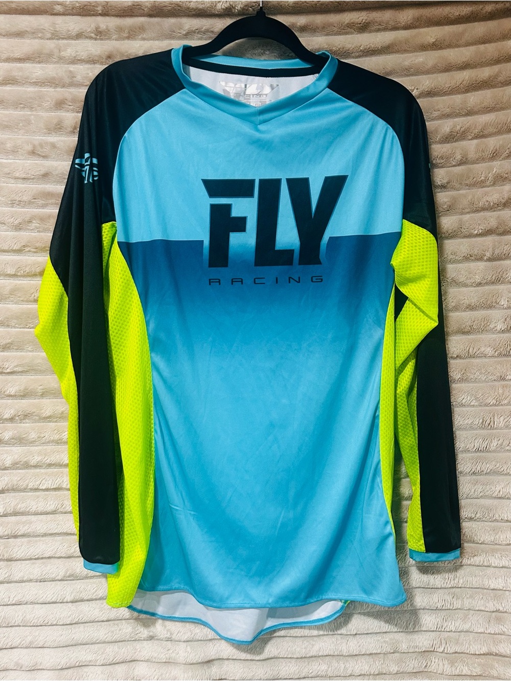 FLY Racing Blue & Neon Yellow MX Jersey